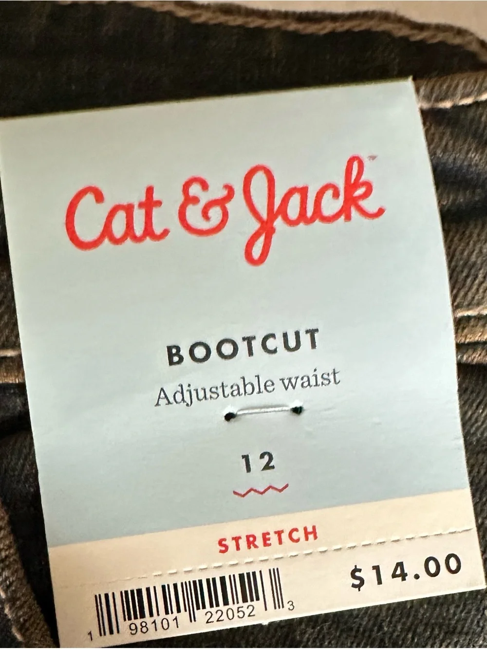 Cat & Jack Boys Bootcut Jeans - Dark Gray Wash